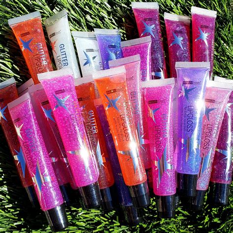 cosmetic glitter for lip gloss.